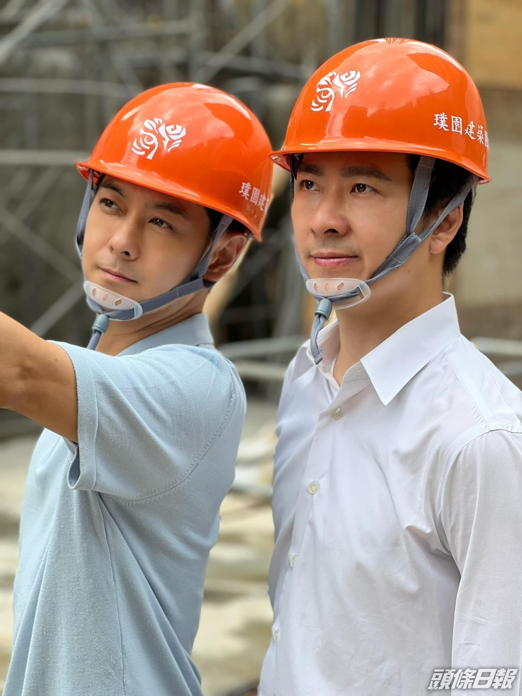 林志穎發生意外後，一直由胞弟（右）代為交代康復情況。